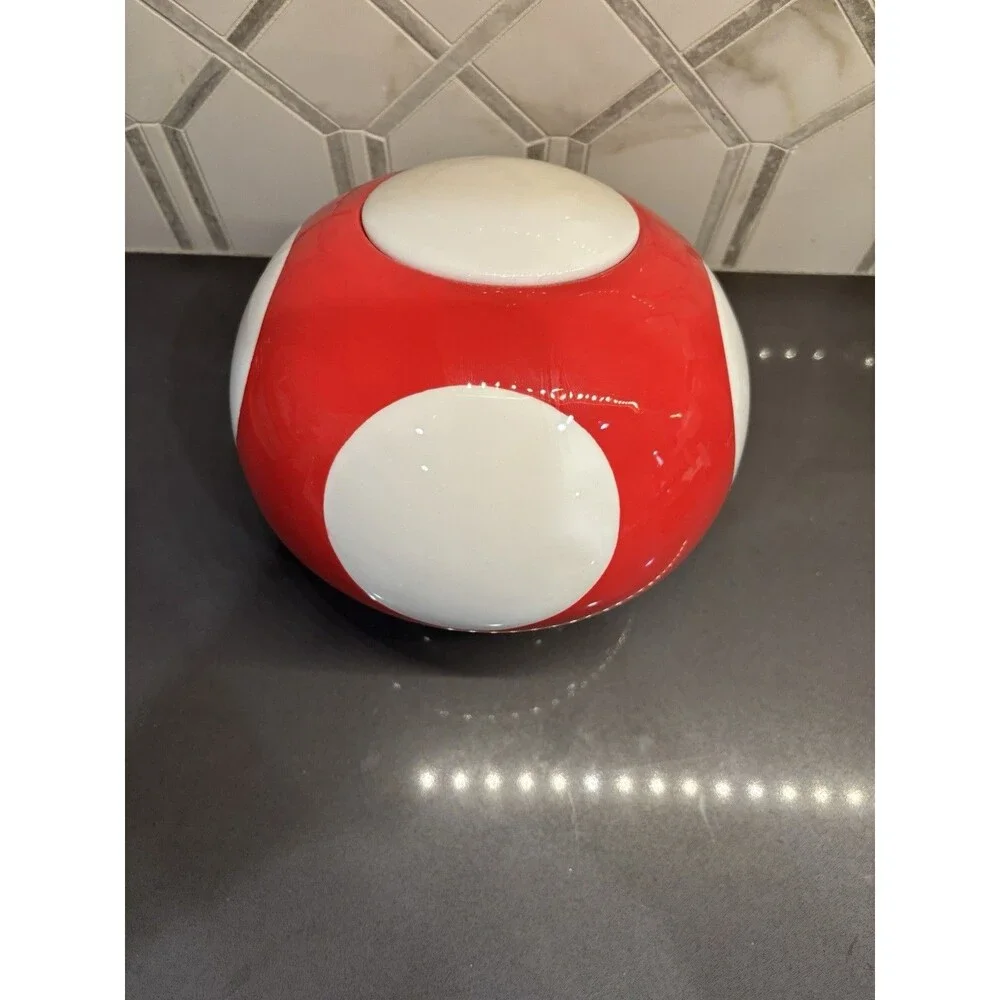 Nintendo Super Mario Mushroom TOAD Ceramic Shaped Cookie Jar 2019 Paladone
